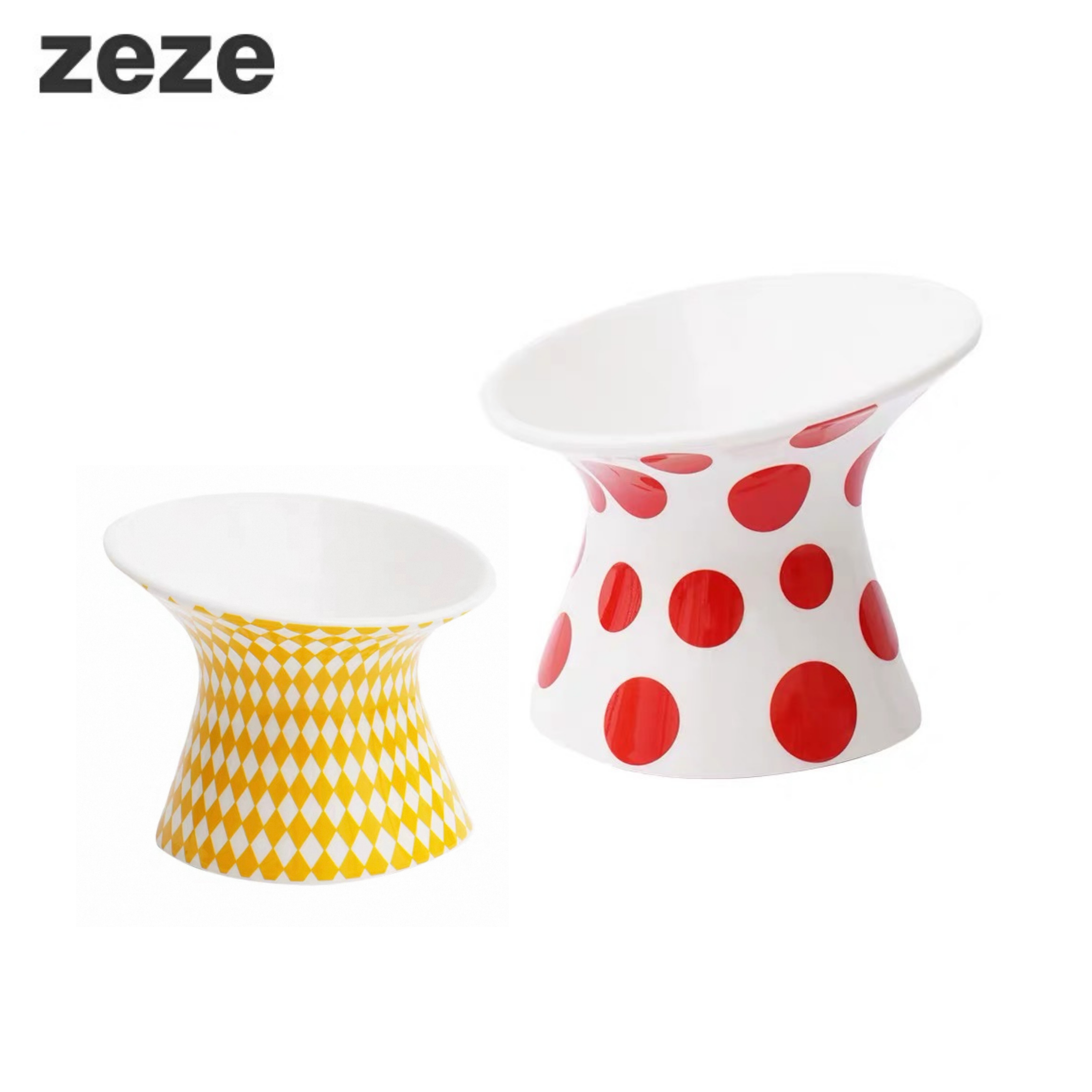 zeze Popart Ceramic Pet Bowl