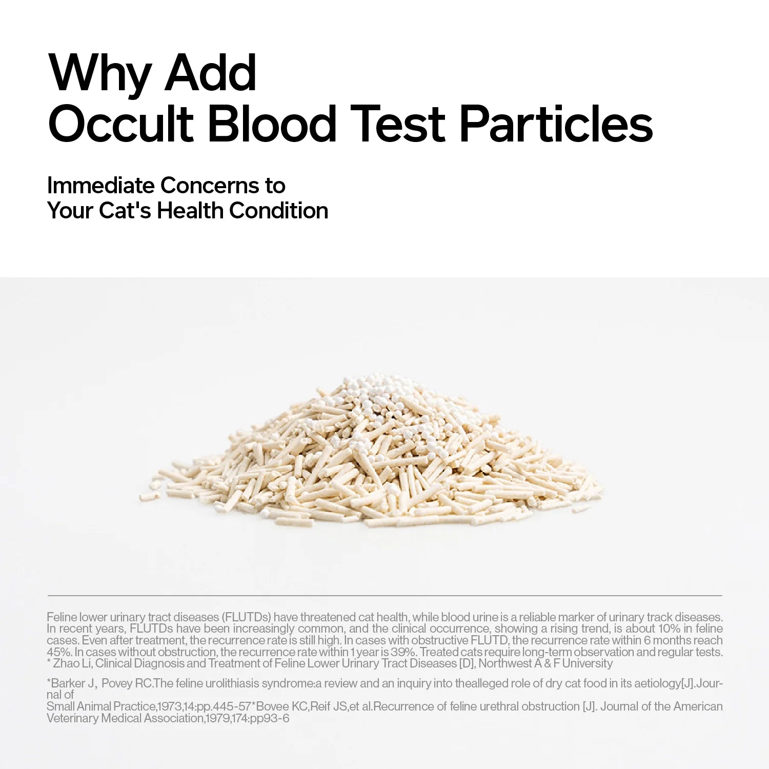 Tofu Health Cat Litter with Occult Blood (FOBT) Test Particles