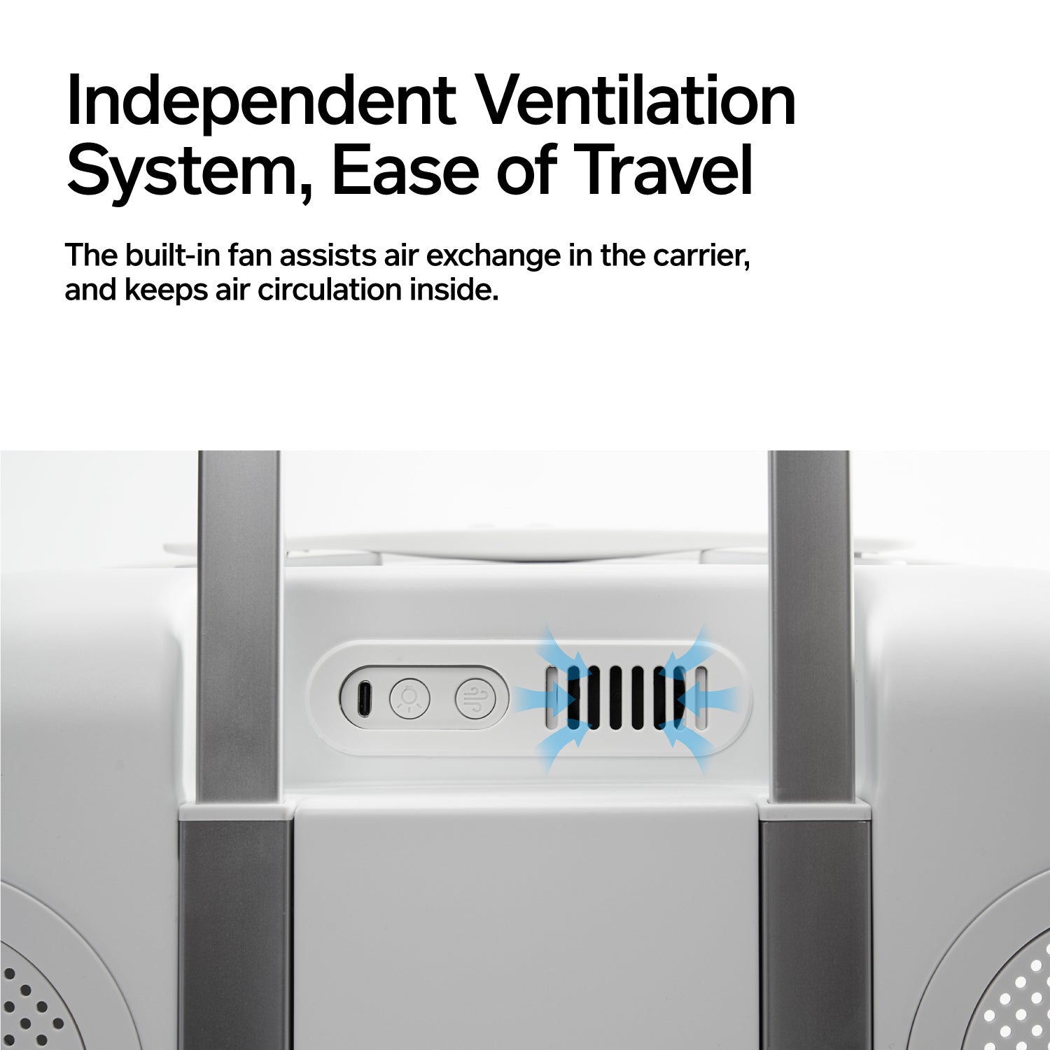 Pet Carrier with Ventilation System and LED Lighting