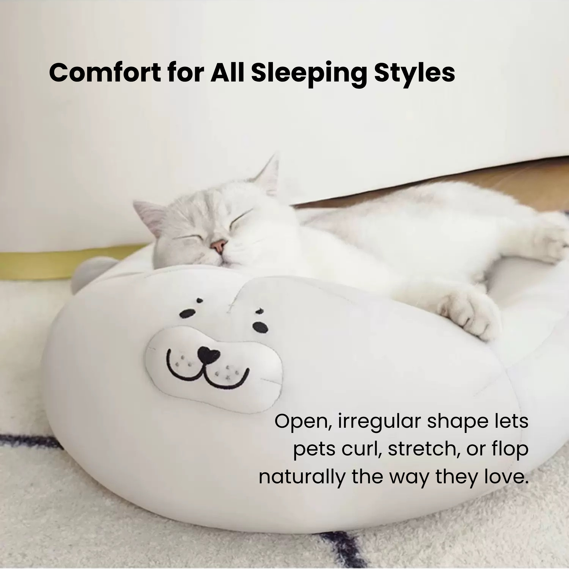 ZEZE cat bed (seal shape)