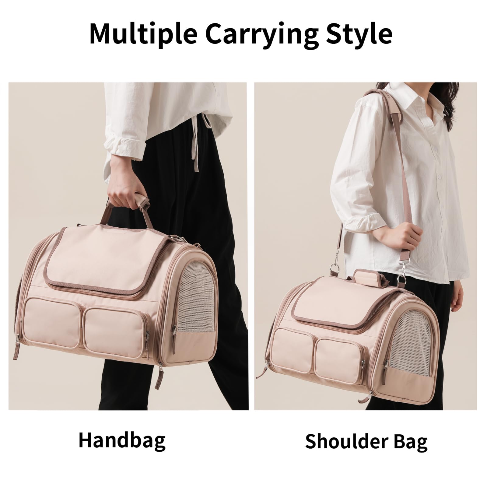 FUKUMARU Cat Carrier, Pink