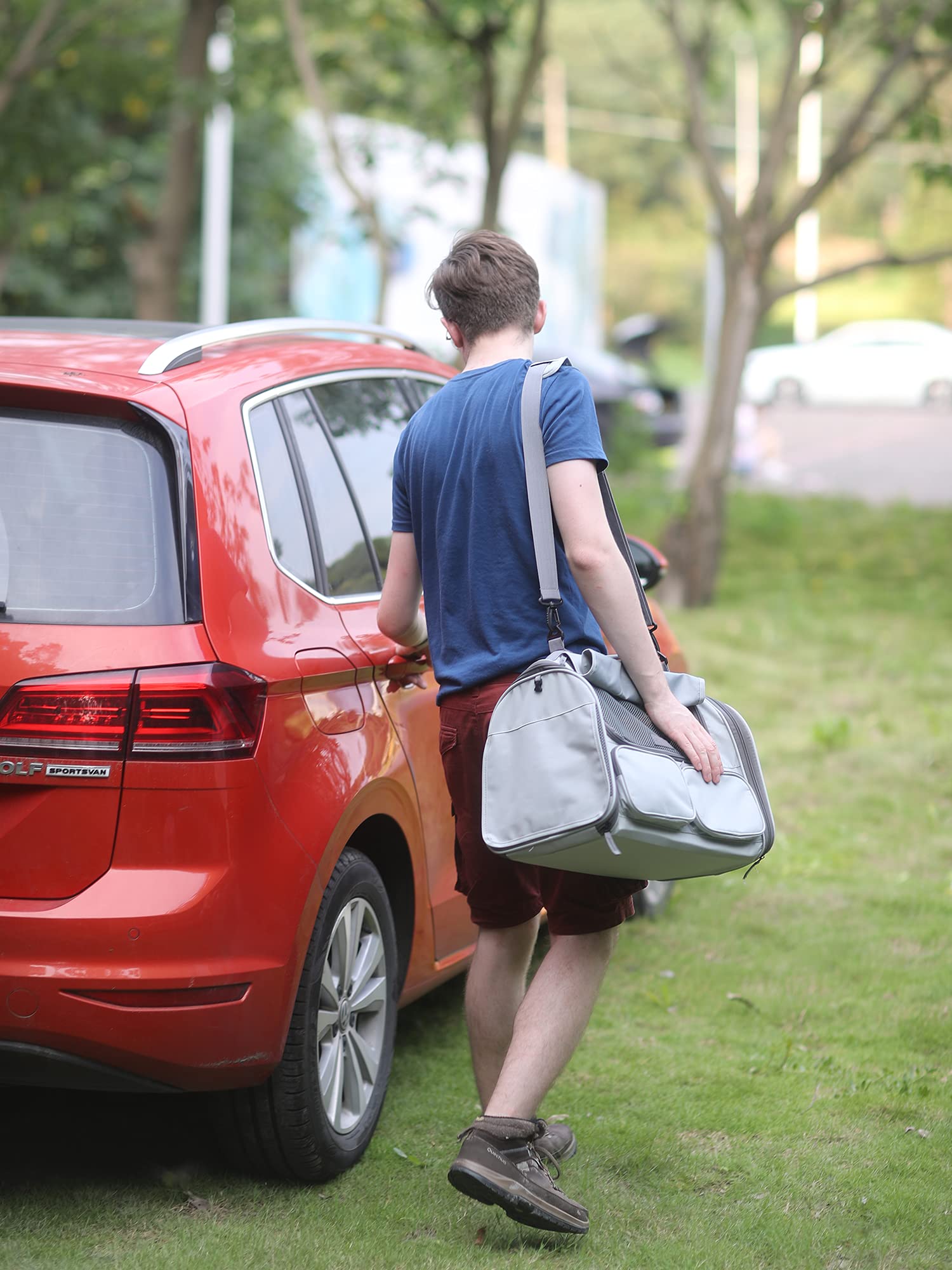 FUKUMARU Cat Carrier, Grey