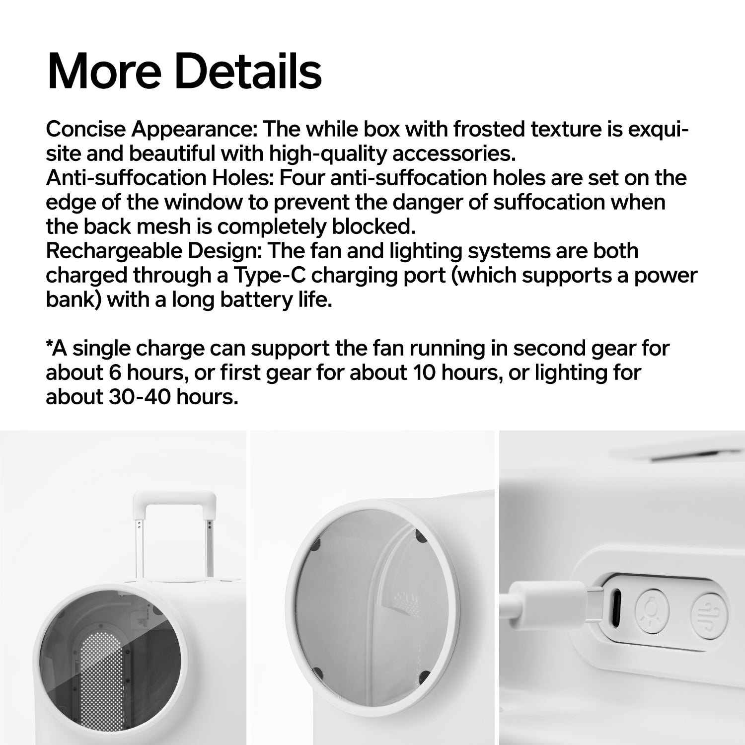 Pet Carrier with Ventilation System and LED Lighting