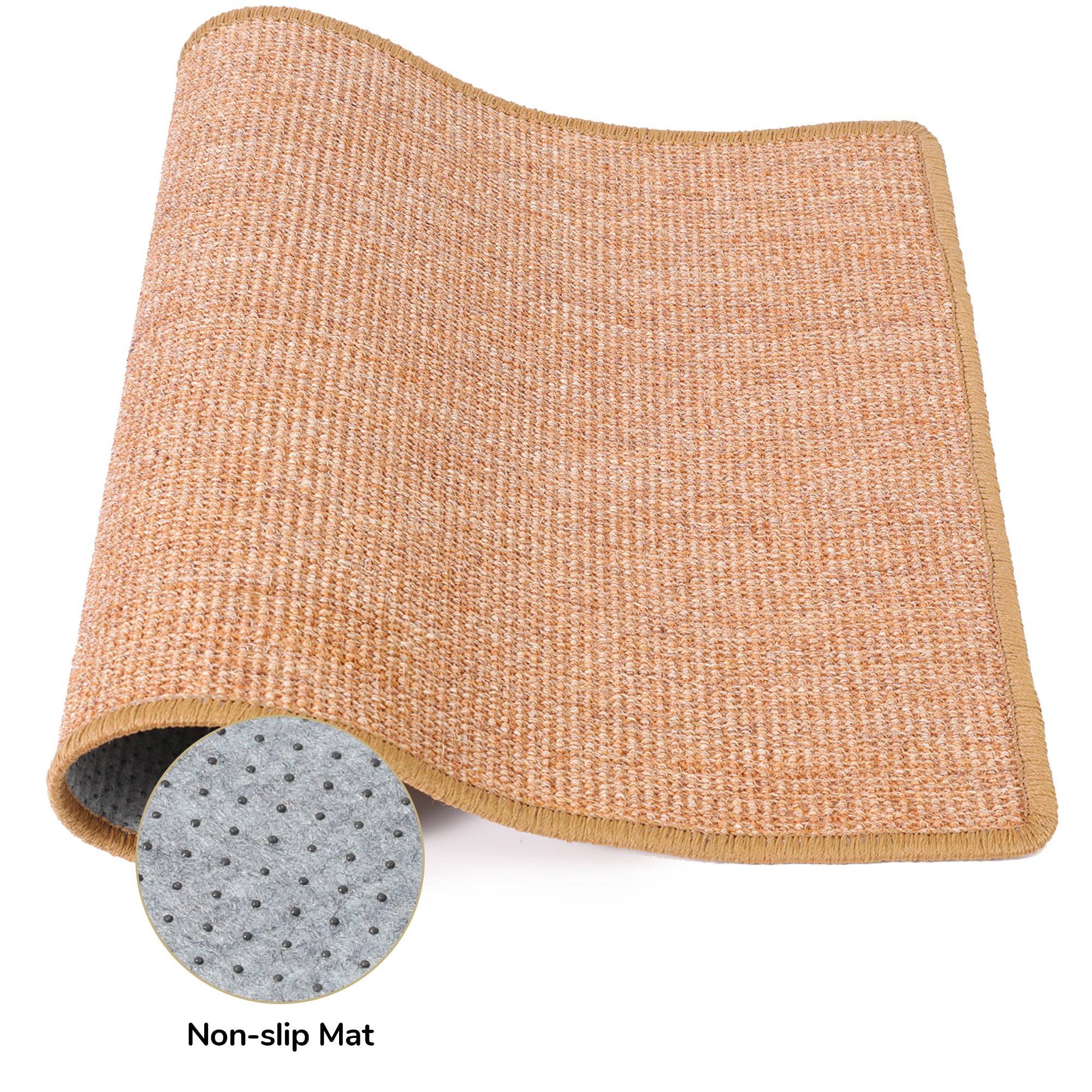 FUKUMARU Natural Sisal Cat Scratching Mat, 60 x 80 cm
