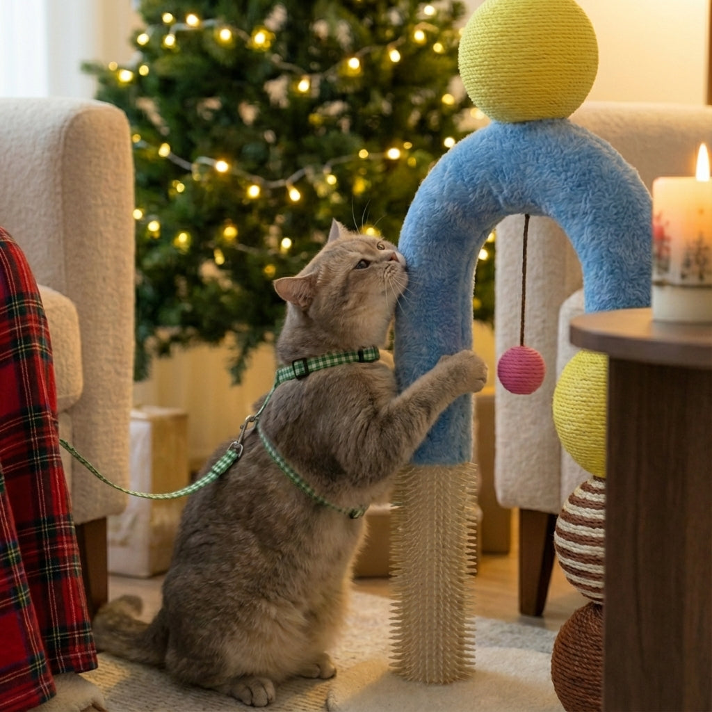 zeze Plaid Cat Harness & Leash Set