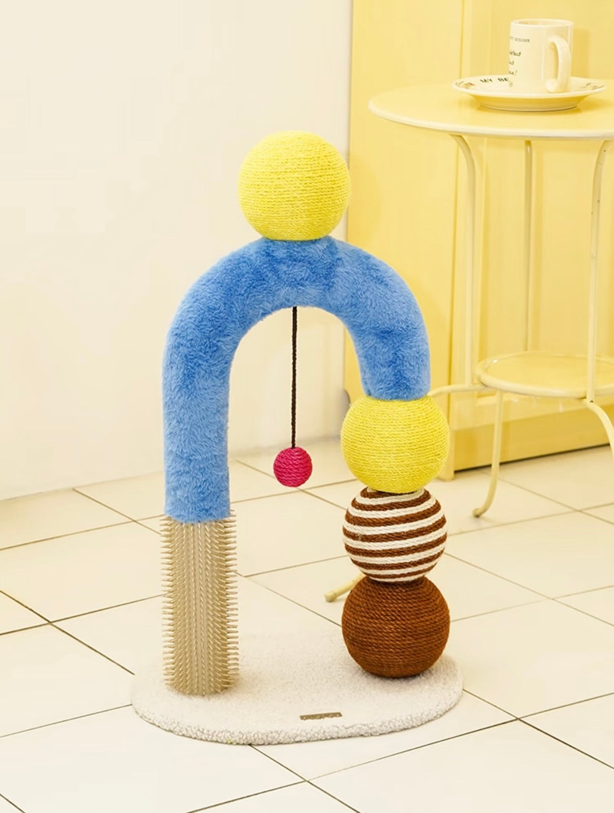 zeze Cat Arch Tree with Balls and Rubbing Pole