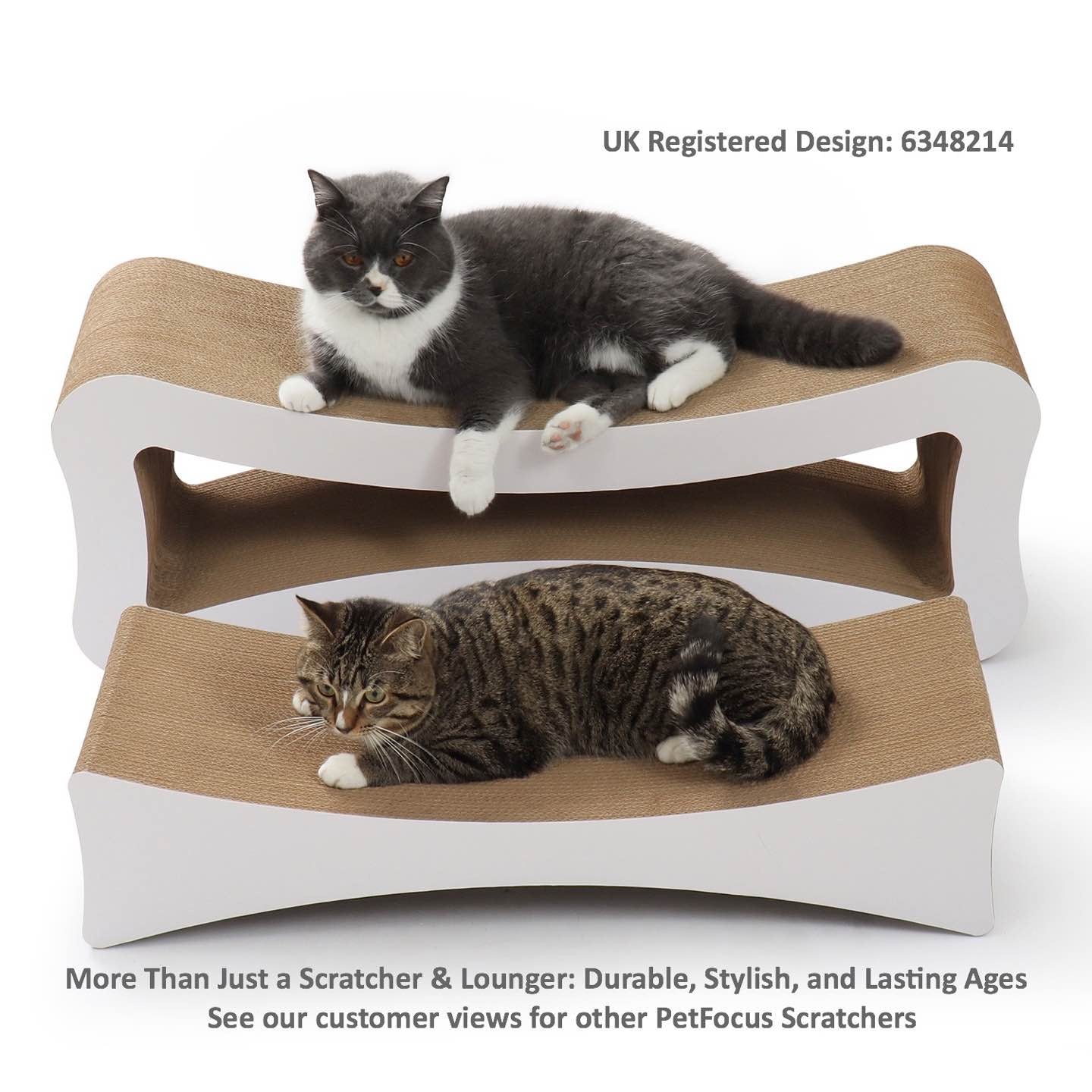 2 in 1 Ultimate Cat Scratcher Lounge (With FREE tofu cat litter)