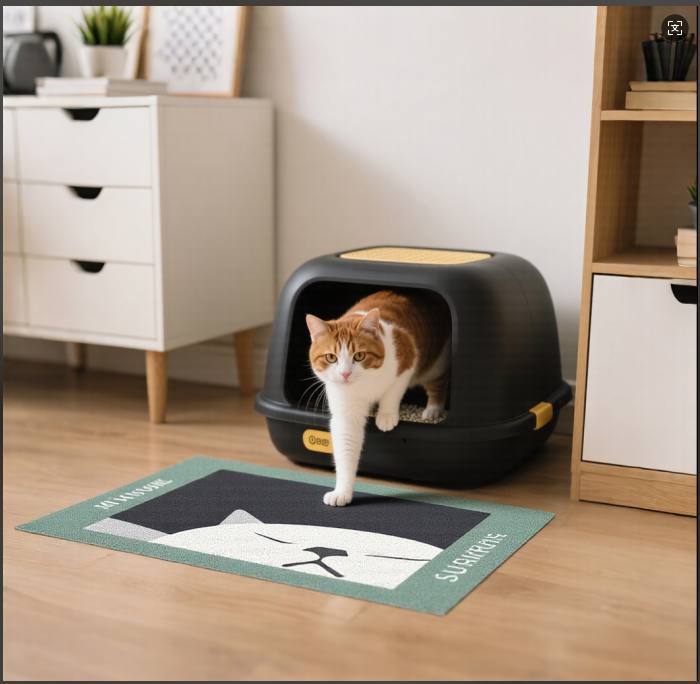 Cococat Coil Cat Litter Mat – Minimize Litter Tracking & Keep Floors Clean