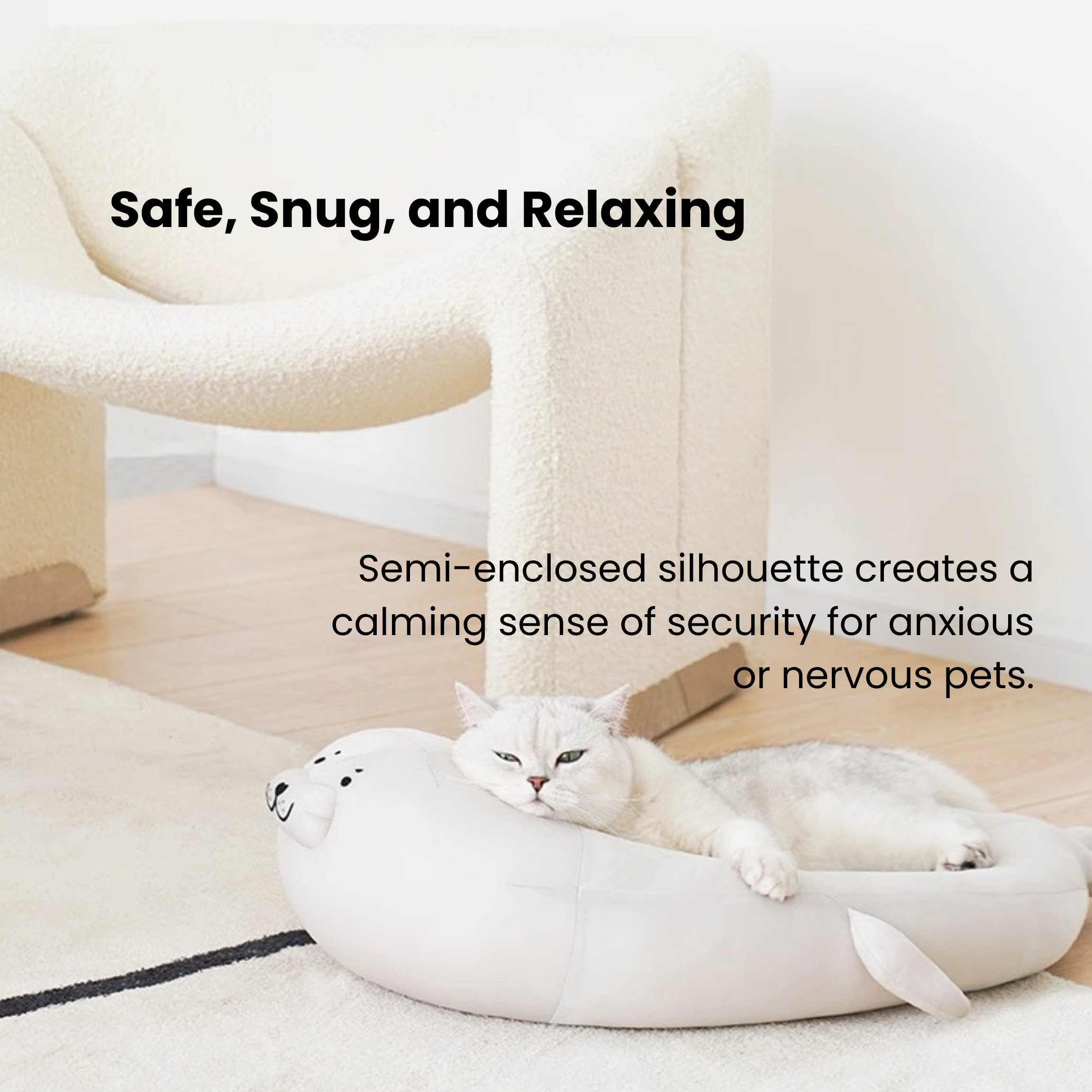 ZEZE cat bed (seal shape)