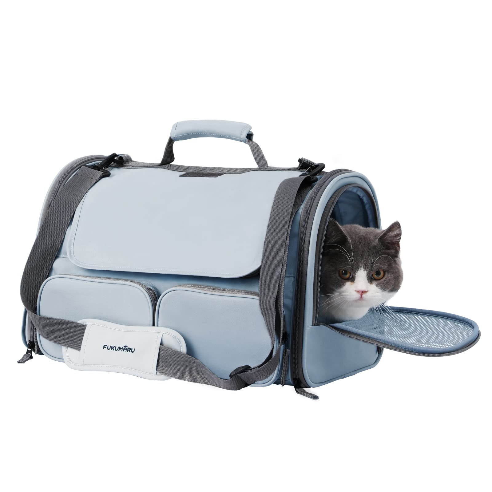 FUKUMARU Cat Carrier, Grey