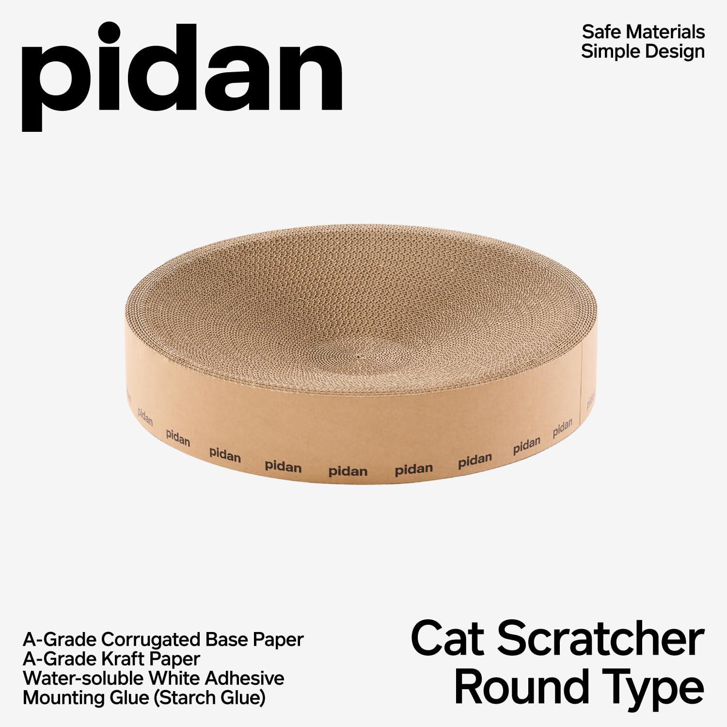 pidan Round Cardboard Cat Scratcher Cardboard