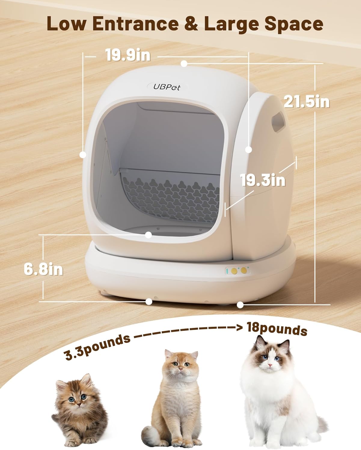 C20 Automatic Cat Litter Box (With Limited FREE 5 x Cat Litter)