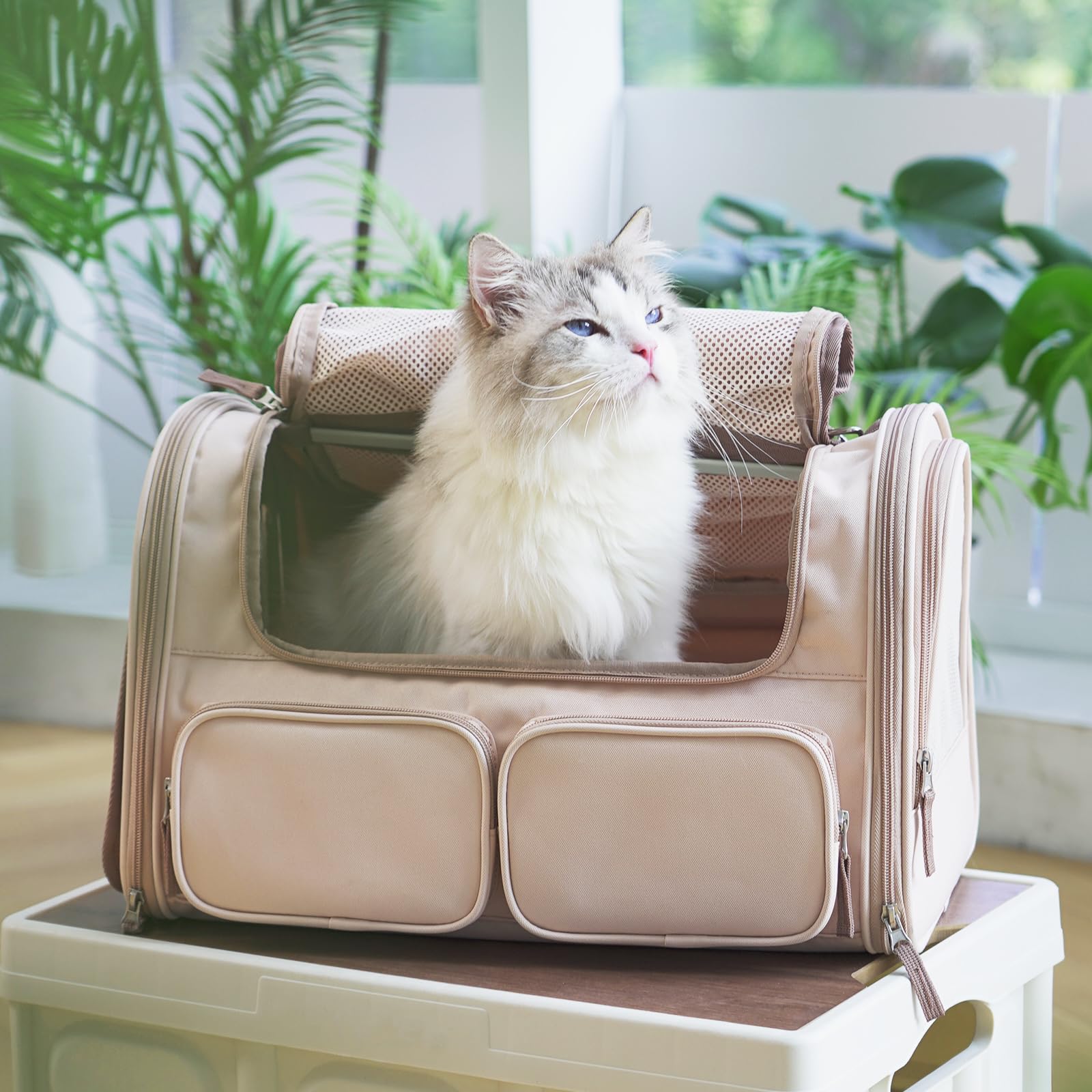 FUKUMARU Cat Carrier, Pink