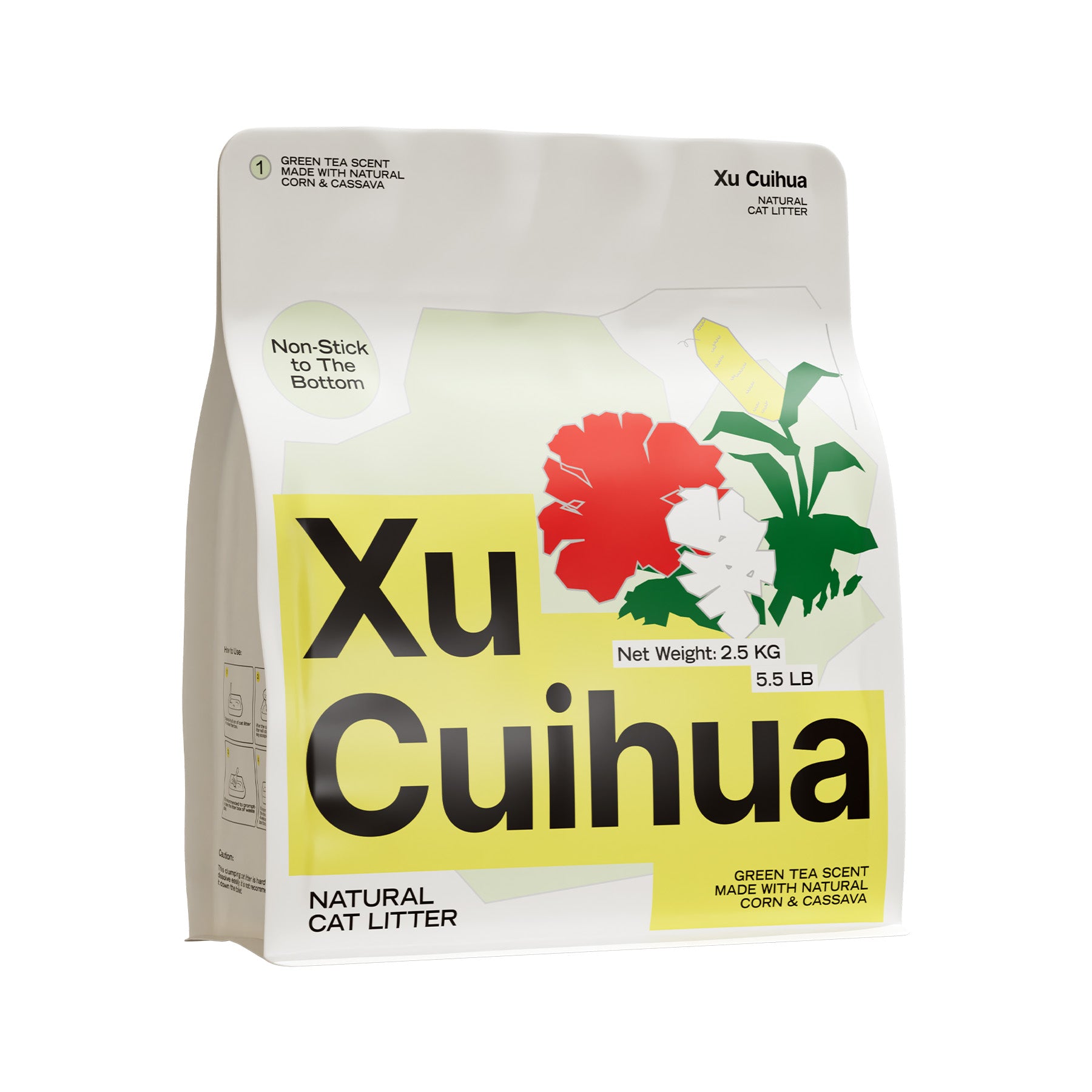 Xu Cuihua Corn & Cassava Cat Litter, Green Tea Scented