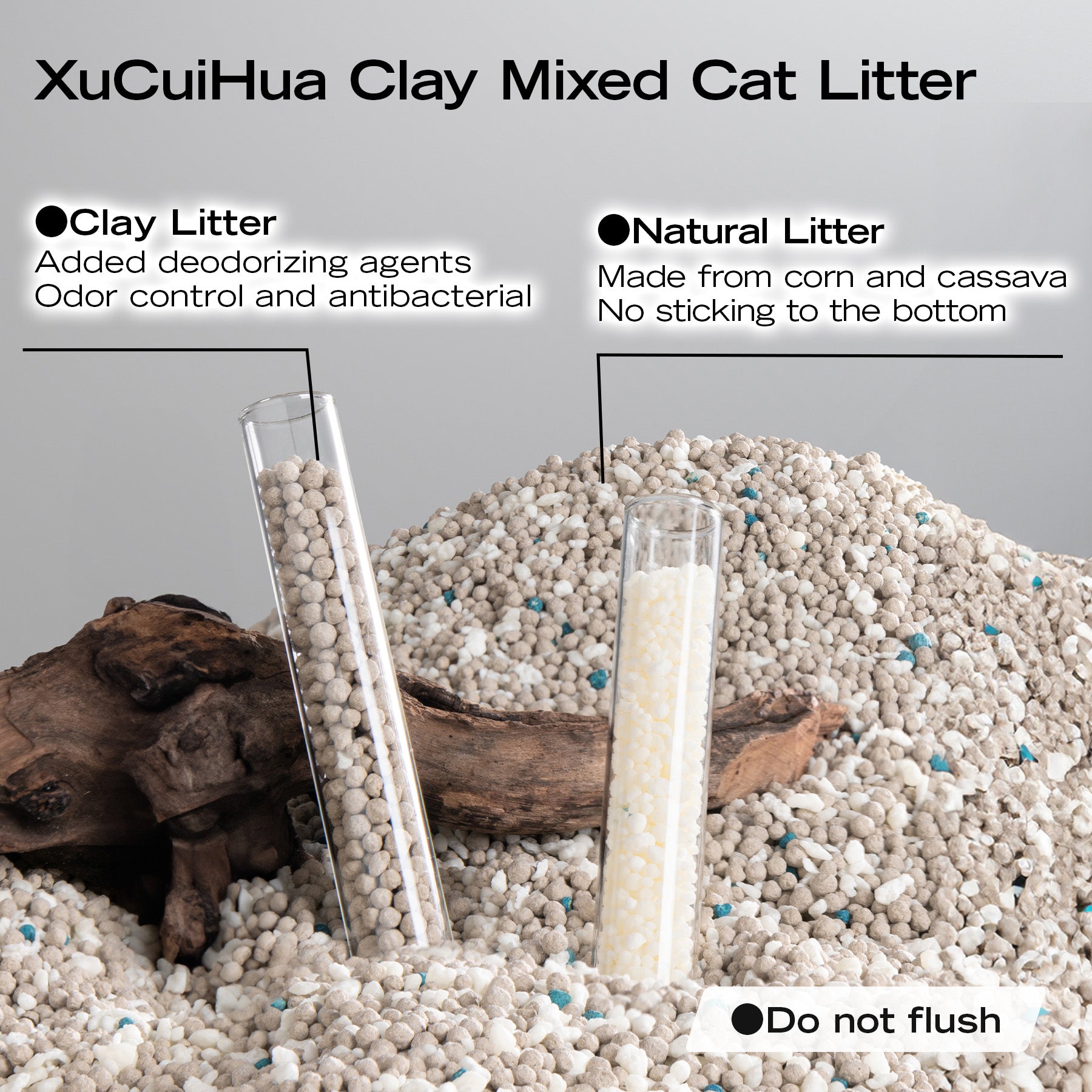 Xu Cuihua Corn & Clay Cat Litter, Unscented