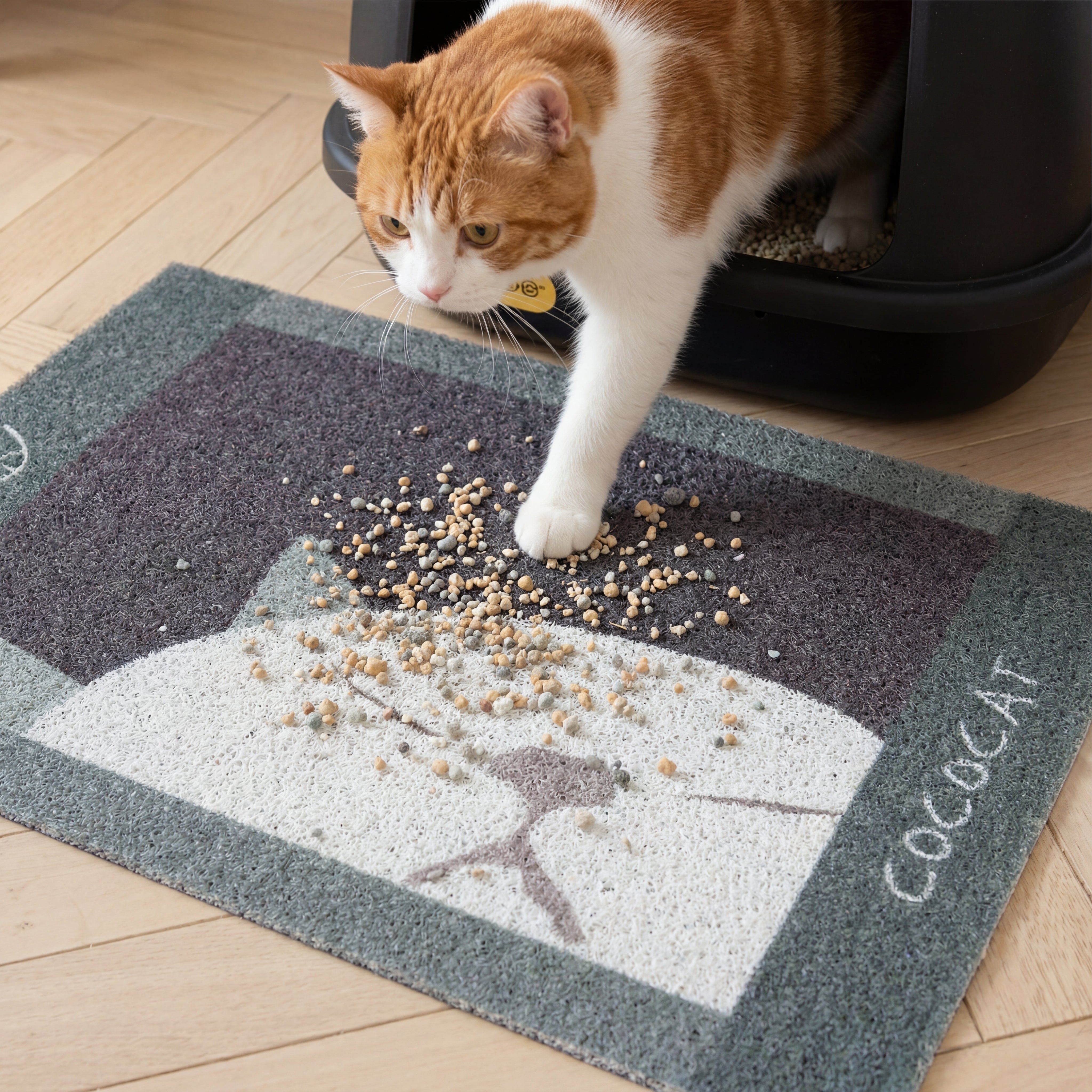 Cococat Coil Cat Litter Mat – Minimize Litter Tracking & Keep Floors Clean